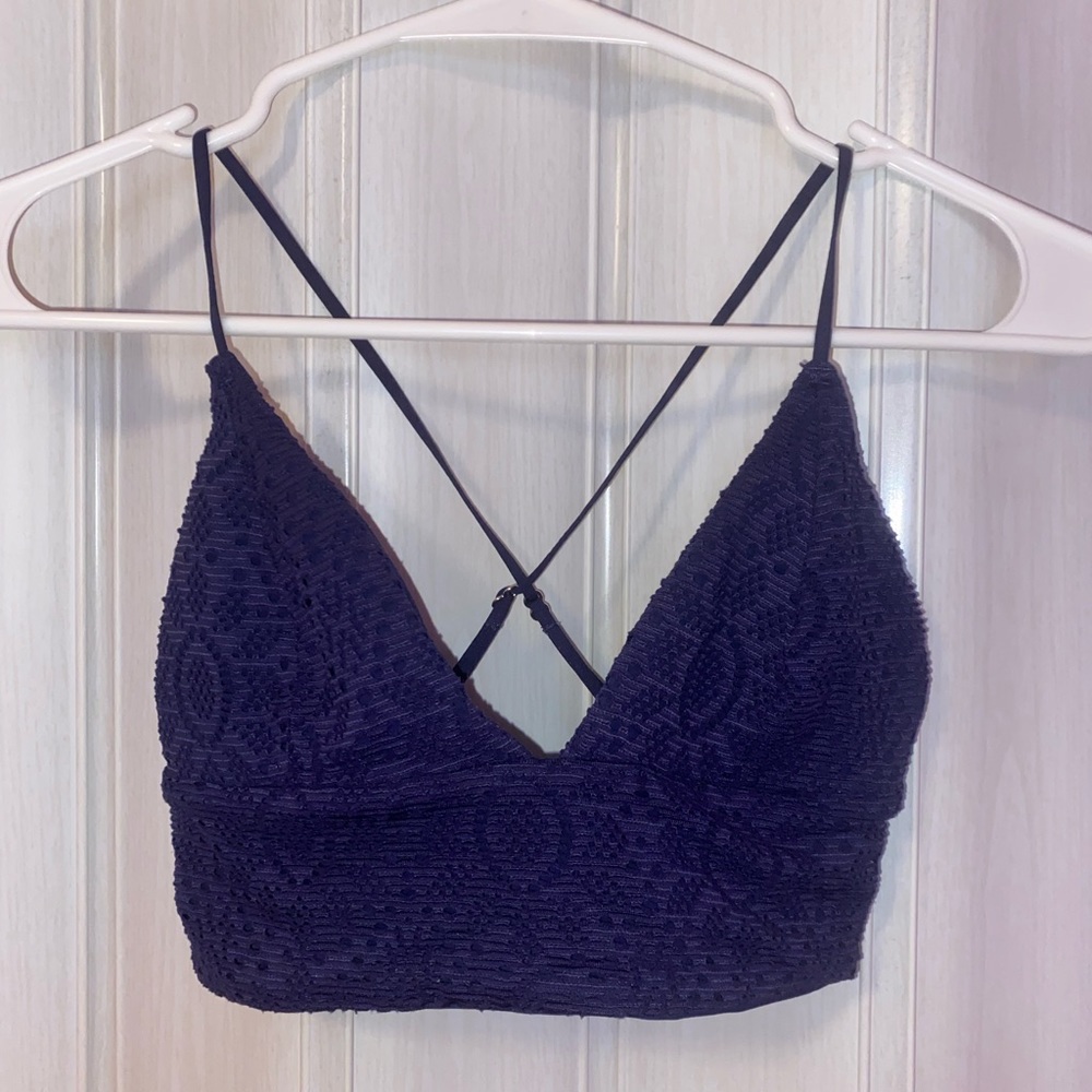 Navy Blue Bathing Suit Top